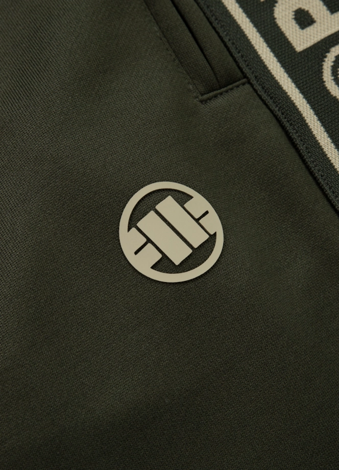 Komplet dresowy męski Pitbull Pit Bull Tape Logo 25 Trackjacket zielona