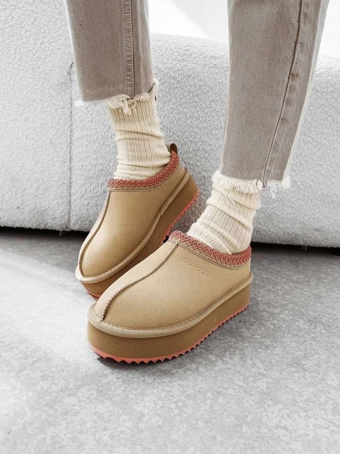 Buty damskie Olavoga Cusie beżowe