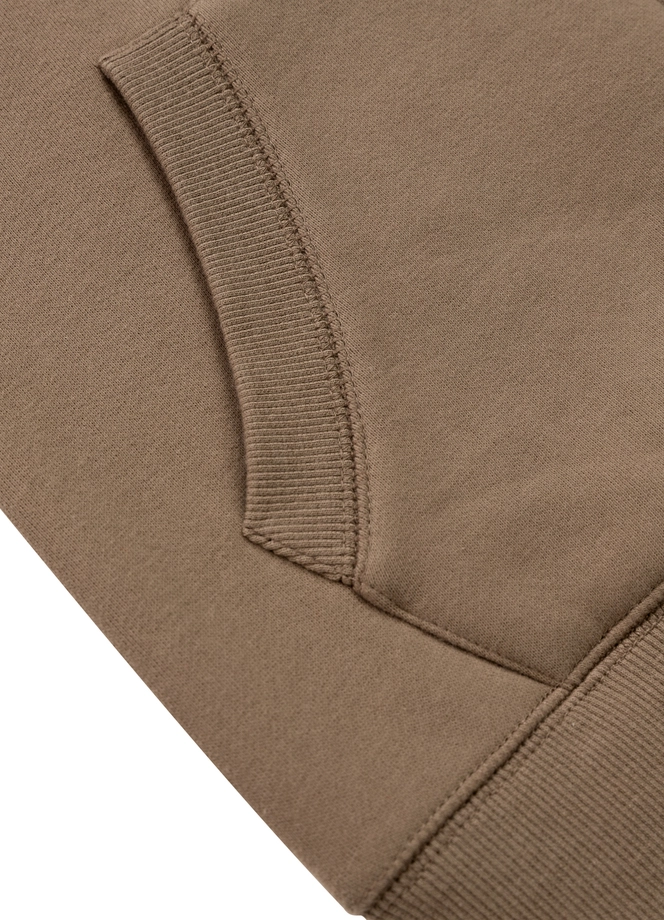 Bluza damska z kapturem Pitbull Pit Bull Tyrian ZIP hooded brązowa