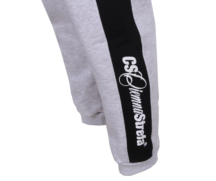 Spodnie dresowe męskie Ciemna Strefa szaro/czarne