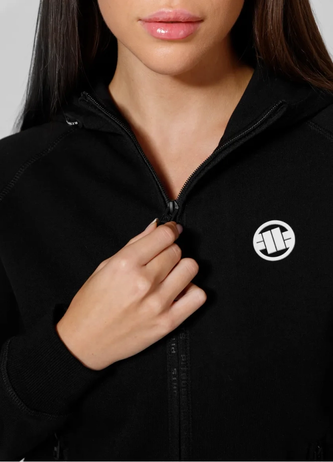 Bluza damska z kapturem Pit Bull Pitbull Fuchsia 25 ZIP hooded czarna