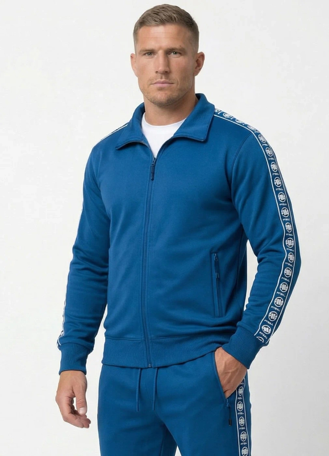 Komplet dresowy męski Pit Bull Powers niebieski