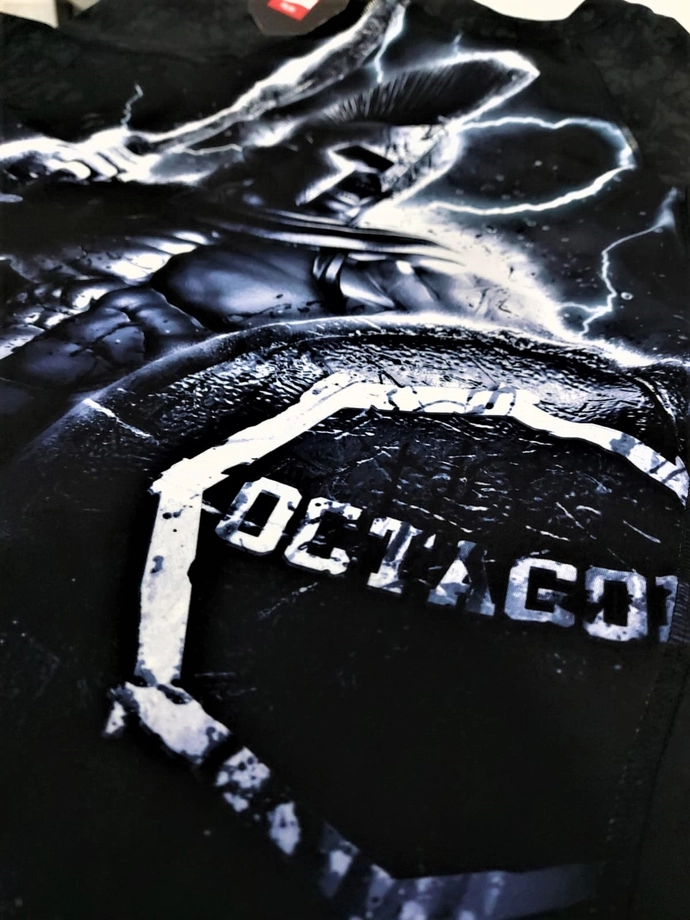 Koszulka męska rashguard Octagon PREMIUM Gladiator czarna