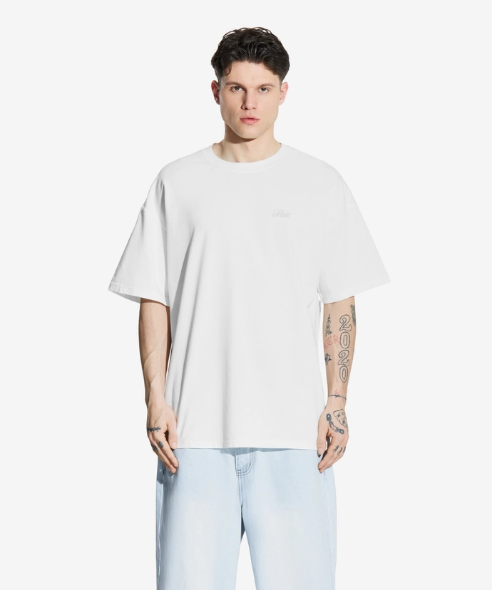 Koszulka męska t-shirt oversize Prosto Hex kremowa
