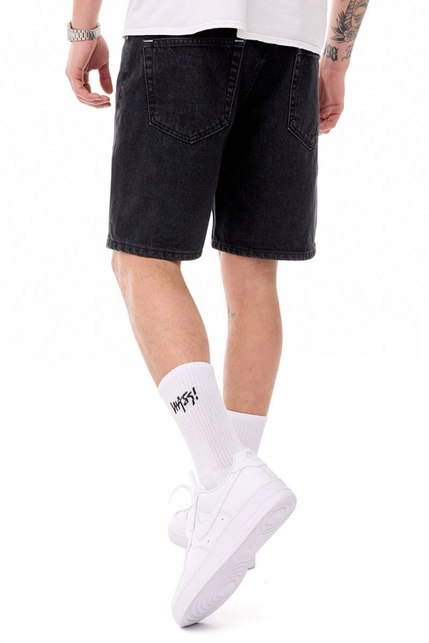 Spodenki męskie jeansowe Mass DNM Box czarne