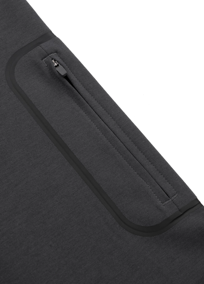 Bluza męska z kapturem ZIP Pitbull Pit Bull Explorer hooded ciemno szara