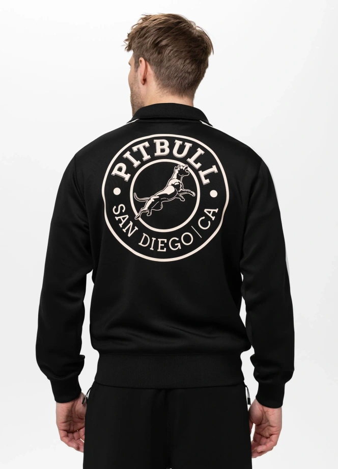 Bluza męska rozpinana Pit Bull San Diego CA czarna