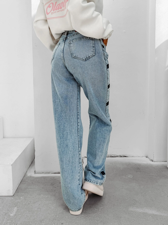 Spodnie damskie jeans Olavoga Eliokie jasno niebieskie