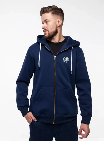 Bluza męska z kapturem Diil Laur ZIP hooded granatowa