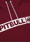 Bluza meska z kapturem Pitbull Pit Bull Hilltop Terry 23 hooded bordowa
