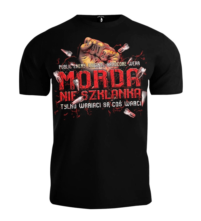 Koszulka męska T-shirt Public Enemy Morda nie szklanka czarny