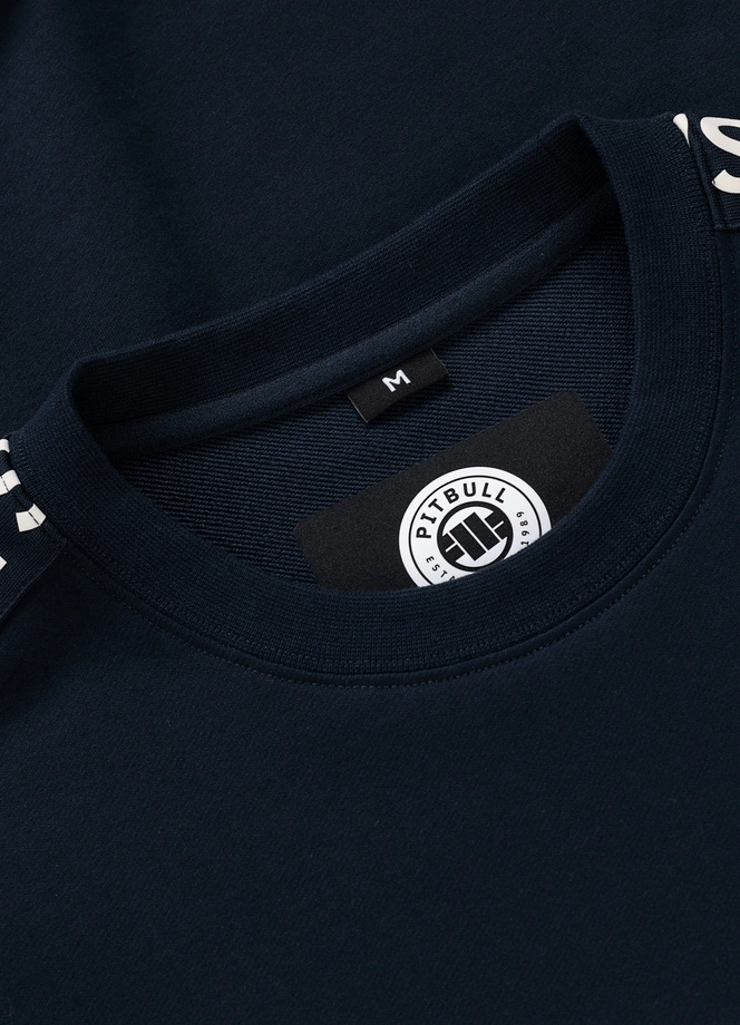Bluza męska bez kaptura Pit Bull Tape Parker granatowa