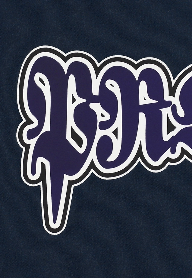 Koszulka męska t-shirt oversize Prosto Graffiti granatowa