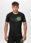 Koszulka męska rashguard Pitbull Ray czarna/zielona