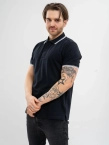 Koszulka męska Polo Jigga Wear Classic Stripe czarna