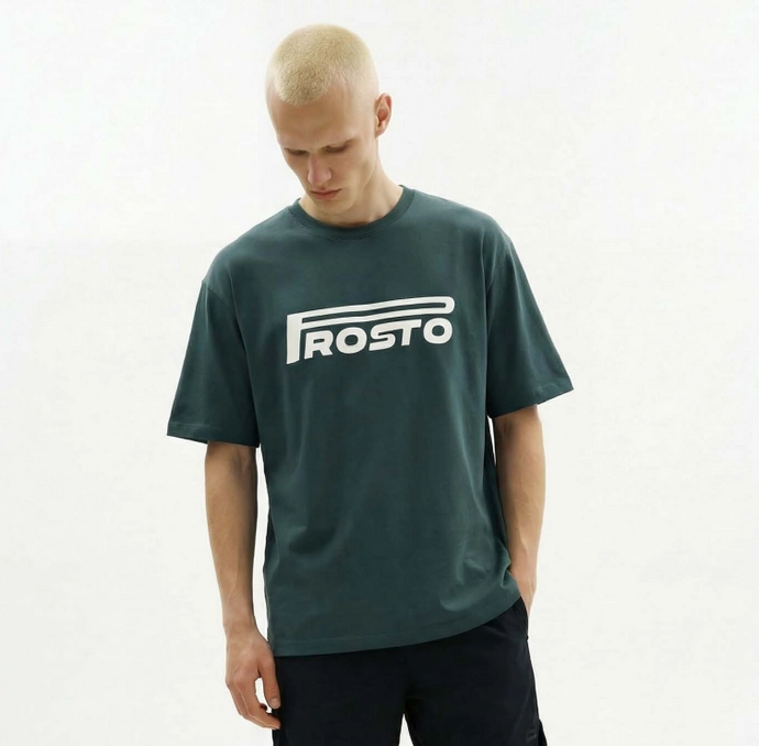 Koszulka męska t-shirt Prosto Pneumatic zielona