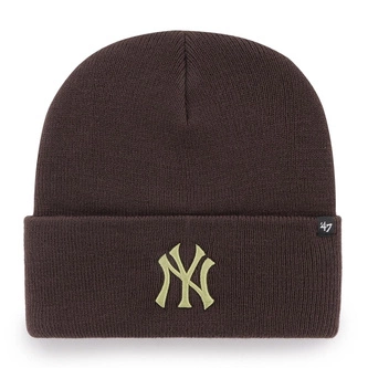 Czapka zimowa unisex 47 Brand MLB New York Yankees brązowa