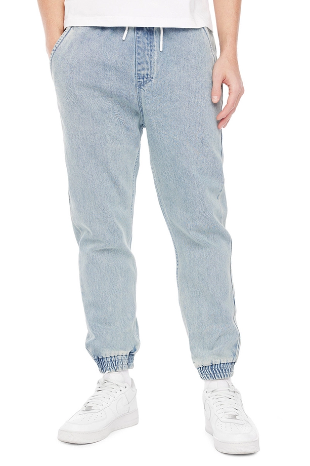 Spodnie męskie Jogger Jeans Mass Denim Signature 2.0 '25 jasno niebieskie