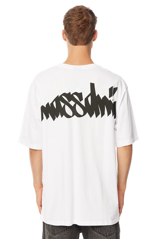 Koszulka męska t-shirt Mass Dnm Nostalgia. Angel biała