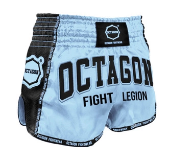 Spodenki Muay Thai Kickboxing Octagon Fight Legion jasno niebieskie