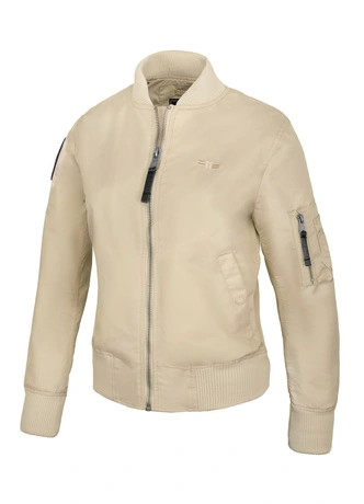 Kurtka damska przejściowa wiosenna Pit Bull Genesee 3 Flight Jacket beżowa