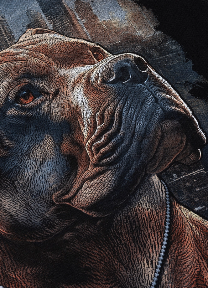 Bluza męska z kapturem Pit Bull Hero czarna