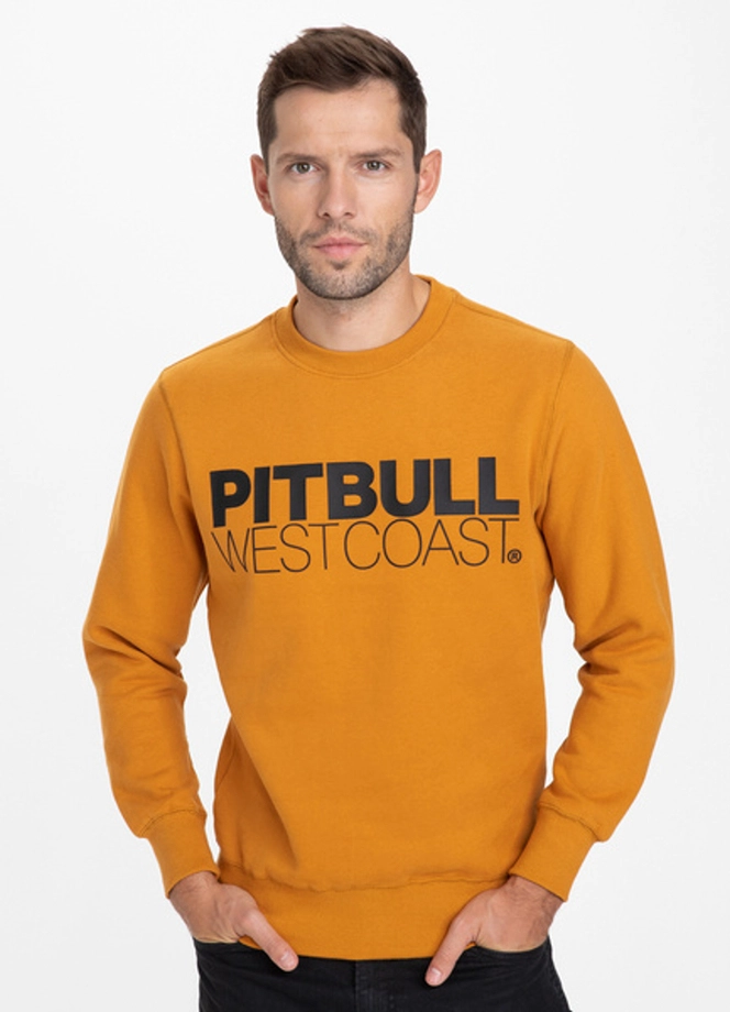 Bluza bez kaptura Pitbull TNT crewneck honey yellow