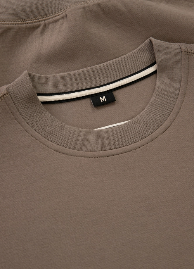 Komplet dresowy męski krótki Pitbull Pit Bull Sampson taupe