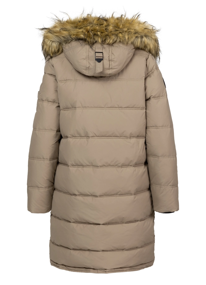 Kurtka damska zimowa parka Pit Bull Queenston beżowa
