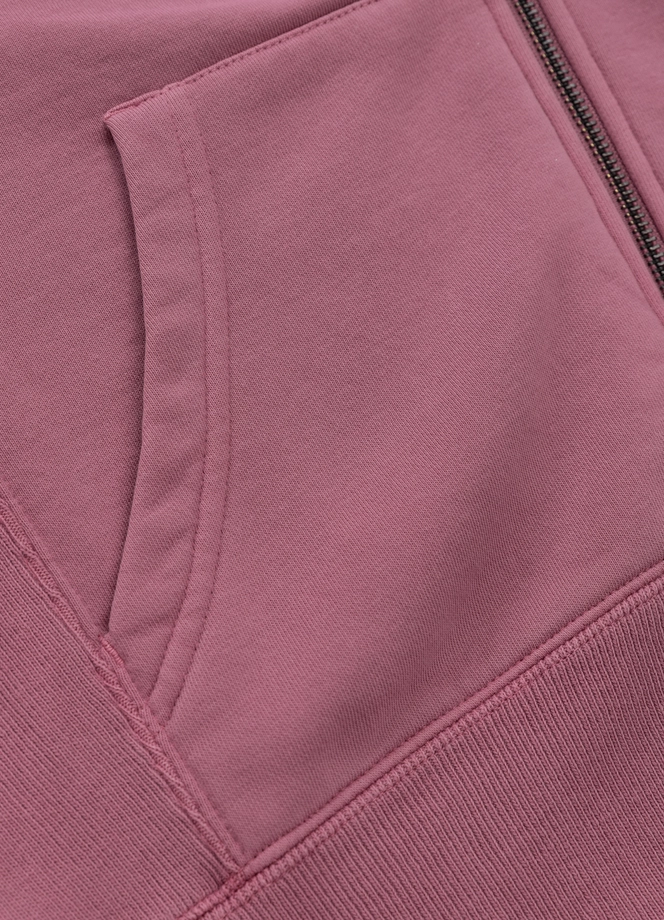 Komplet damski krótki Pitbull Manzanita Heart ZIP Washed różowy