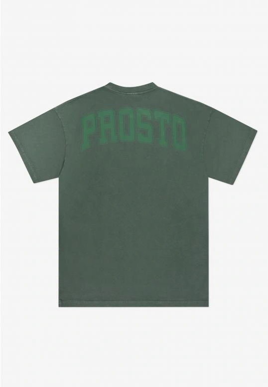 Koszulka męska t-shirt oversize Prosto Zont zielona