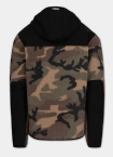 Bluza męska polarowa z kapturem rozpinana Pit Bull Joyner woodland camo