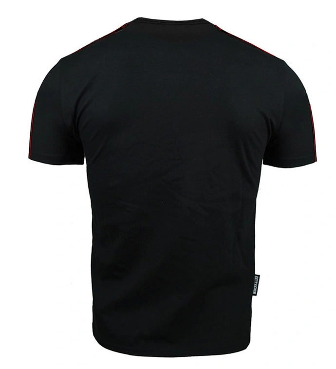 Koszulka męska T-shirt Octagon Stripe czarno/czerwona