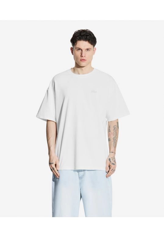 Koszulka męska t-shirt oversize Prosto Hex kremowa