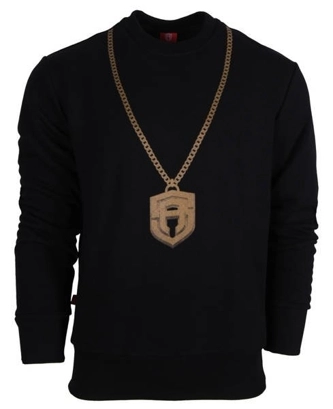 Bluza bez kaptura Street Autonomy Kajdan black/gold