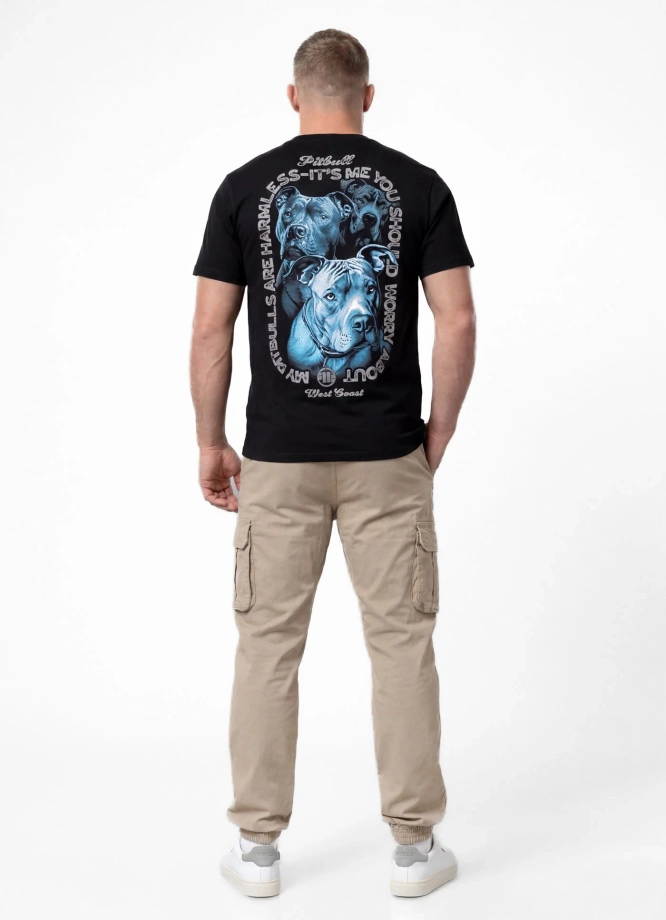 Koszulka męska T-Shirt Pit Bull Protector czarna