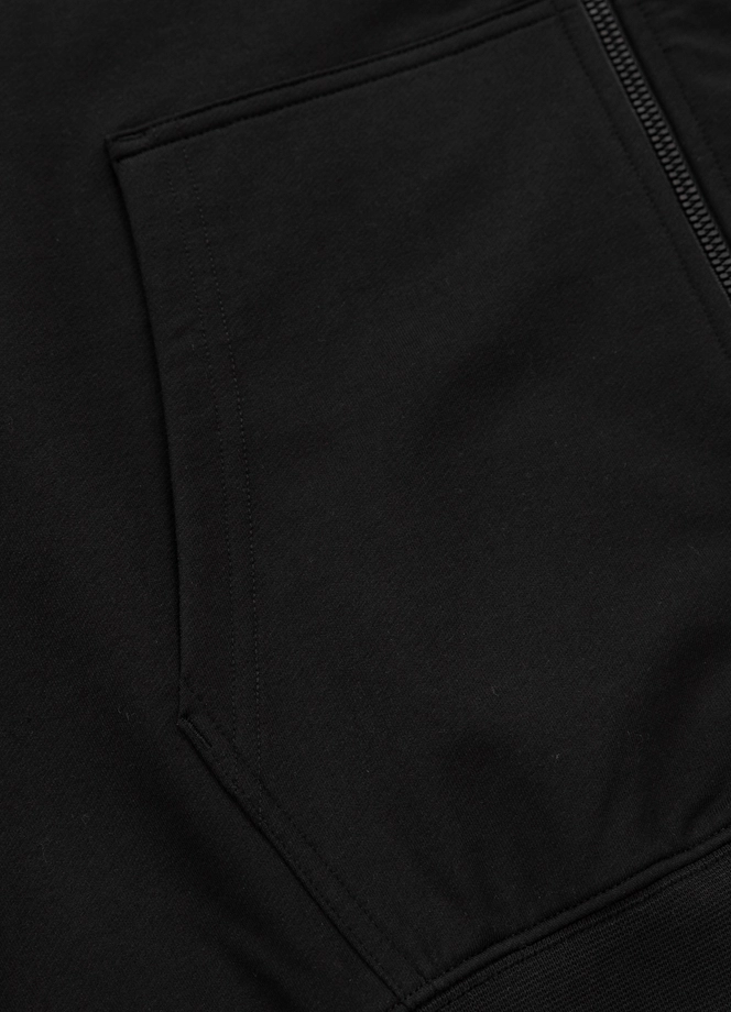 Bluza męska rozpinana z kapturem Pitbull Small Logo Nugget czarna