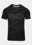 Koszulka męska rashguard Pitbull Hex Camo Hilltop czarna