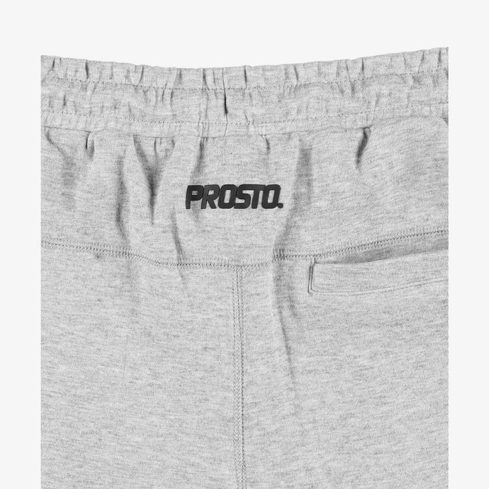 Spodnie dresowe męskie Tech Prosto Klasyk Iog szare