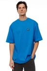 Koszulka męska t-shirt Mass Dnm Signature Patch niebieska