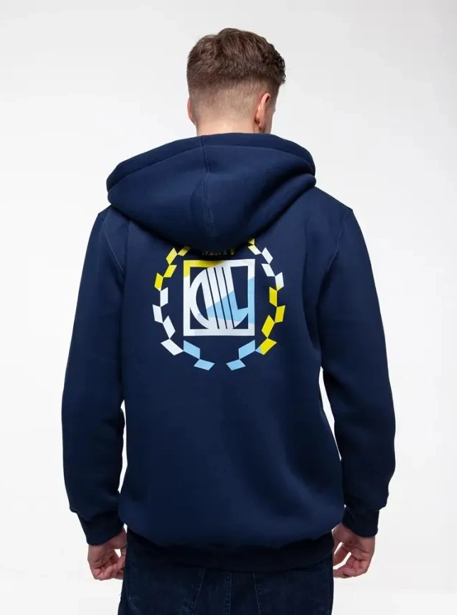 Bluza męska z kapturem Diil Laur ZIP hooded granatowa