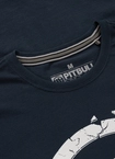 Koszulka męska T-Shirt Pit Bull Pitbull Scratch 25 granatowa