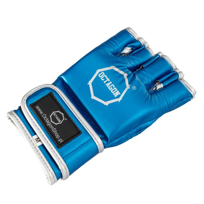 Rękawice MMA Octagon Metallic niebieskie