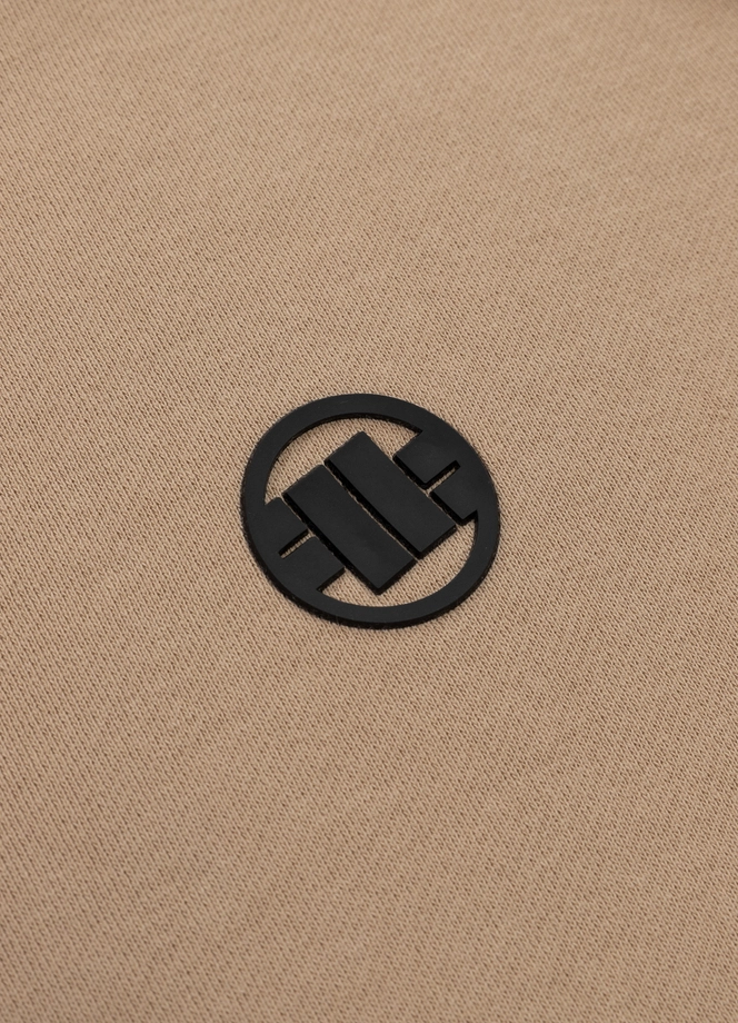 Bluza męska z kapturem ZIP Pitbull Pit Bull Terry Small Logo hooded beżowa