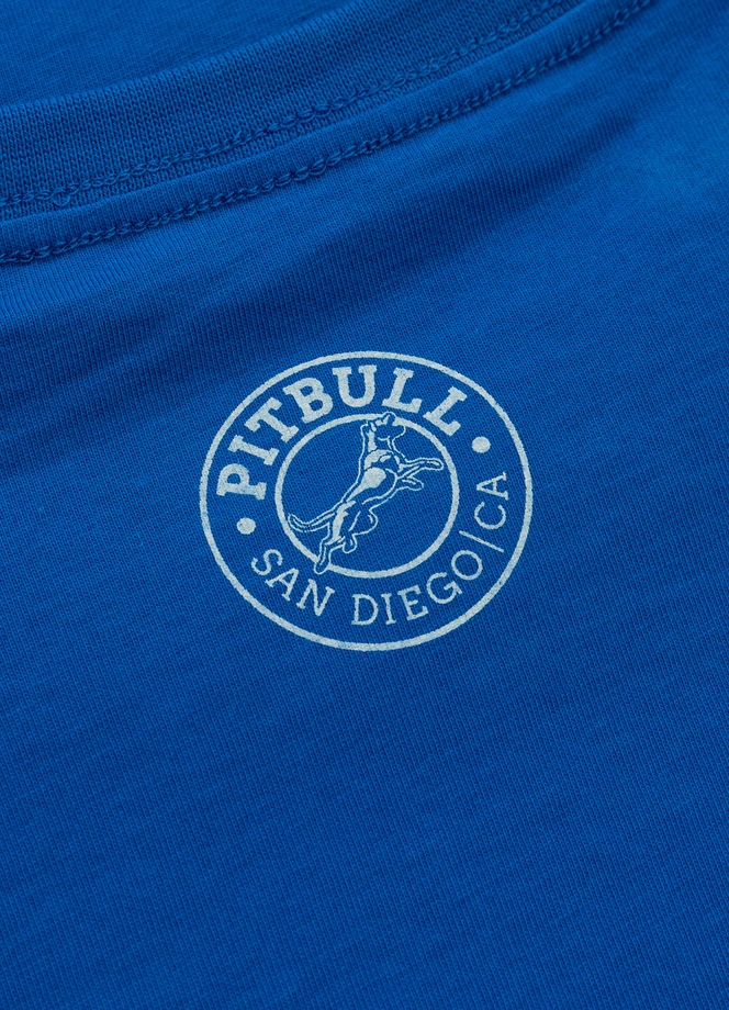 Koszulka męska T-Shirt Pit Bull Pitbull San Diego CA niebieska