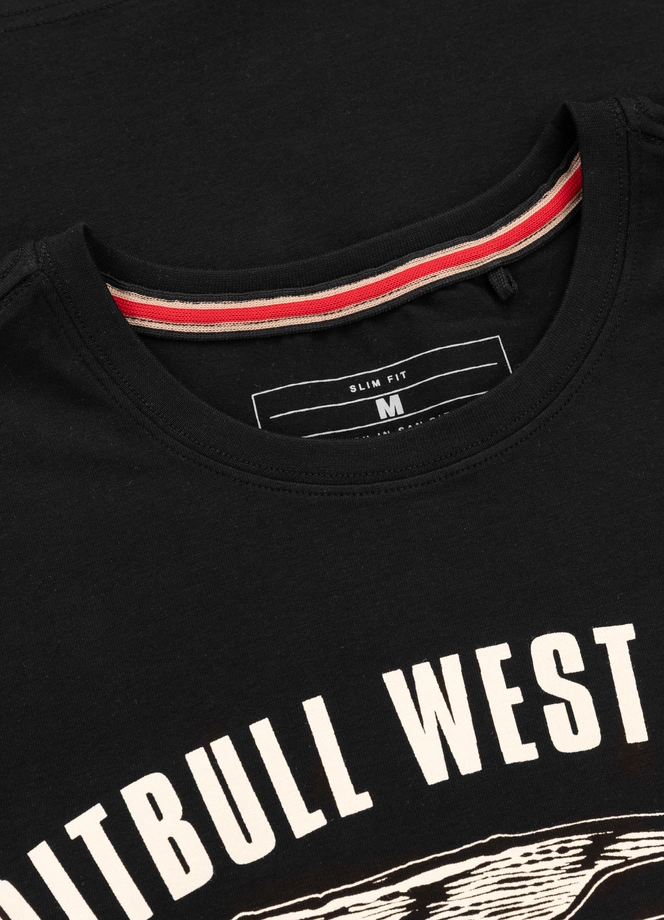 Koszulka męska T-Shirt Pit Bull Pitbull Oldschool Razor Slim Fit czarna