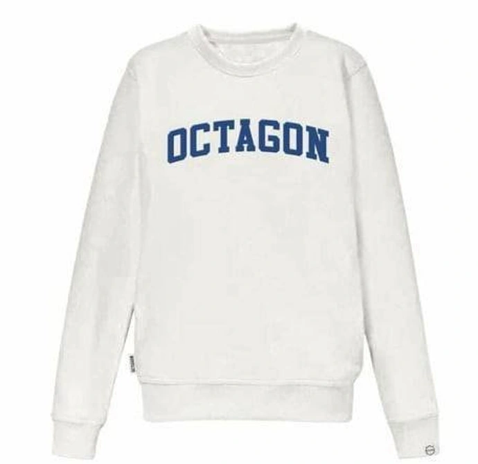 Bluza damska Octagon Logo crewneck white