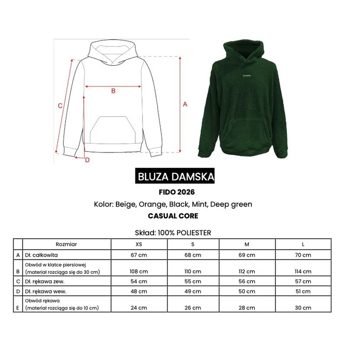Bluza damska OLAVOGA FIDO czarna