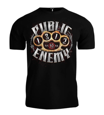 Koszulka męska T-shirt Public Enemy Kastet czarna