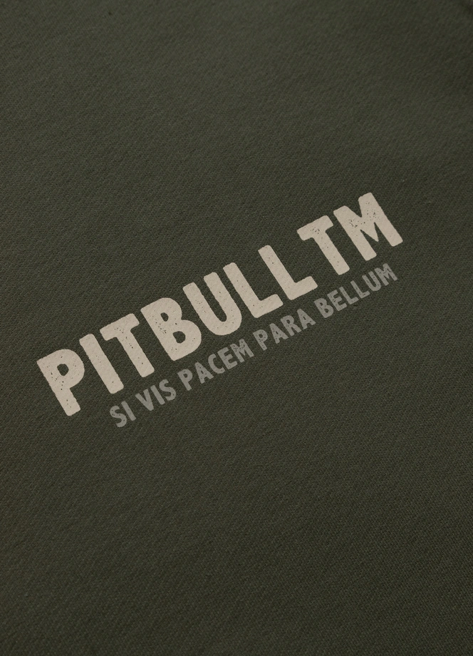 Bluza męska bez kaptura Pitbull Pit Bull Para Bellum zielona